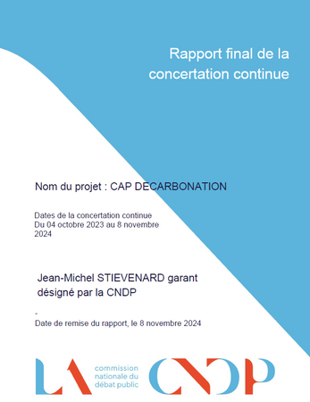 Le rapport final de la concertation continue est en ligne !